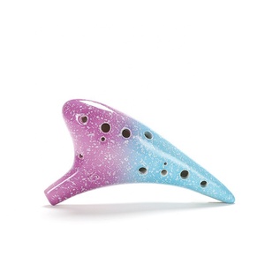Bestseller strumento a vento in ceramica colori oceanici/chiave C-forno ad alta temperatura trattata con buona durezza durevolezza ocarina 12 fori - Product Image 1