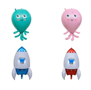 Ballons en aluminium en forme de papillon, nouveau design, vente en gros, ballons à l'hélium, auto-scellants, décorations pour joyeux anniversaire - Product Image 5
