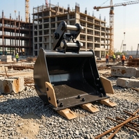 Aksesoris Bucket Excavator untuk Menggali Batu, Bucket Penggali Parit, Tugas Berat untuk Suku Cadang Mini Excavator