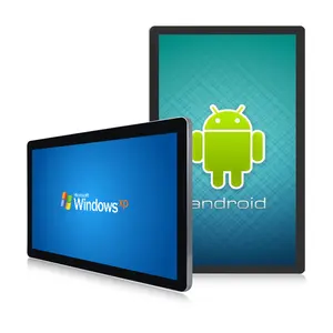 マシンオートメーション頑丈なタブレット静電容量式タッチスクリーンモニター、vga dvi wifi産業用タッチPCを備えた産業用ディスプレイ用