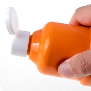 Botellas de plástico de 250, 300 y 400 ml, cilíndricas, con tapa de rosca, para pintura acrílica, acuarela, pegamento y uso en papelería. - Product Image 3