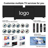 Smart TV HDTV 4K Ultra HD LED de 32-55 Pulgadas, Sistema Android 14.0, WiFi, para Uso en Hoteles, Color Negro, Varios Tamaños Opcionales