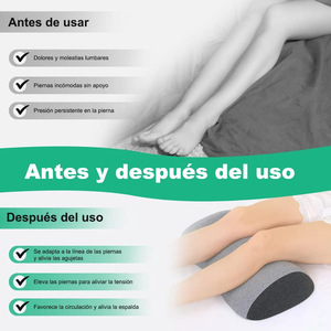 Coussin de jambe en mousse à mémoire de forme pour femmes enceintes, pour repose-pieds et décompression des jambes, 55x30x11cm, gadget de lit personnalisable - Product Image 3