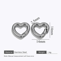 Fermoirs à ressort en acier inoxydable plaqué or 18 carats, connecteurs ronds pour bijoux, accessoires pour la fabrication de colliers et de sacs à main