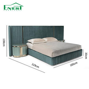 <span class=keywords><strong>Letto</strong></span> <span class=keywords><strong>Matrimoniale</strong></span> Moderno di Lusso King Size <span class=keywords><strong>con</strong></span> <span class=keywords><strong>Testiera</strong></span> Grande Imbottita <span class=keywords><strong>in</strong></span> Tessuto Reclinabile Set <span class=keywords><strong>con</strong></span> Comodino e Materasso - Product Image 2