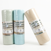 Rouleau de serviettes microfibres détachables 25x25cm 180gsm Écologiques YOUR WEAVERS Vente en gros Logo personnalisé Rose Serviettes de séchage en rouleau Nettoyage