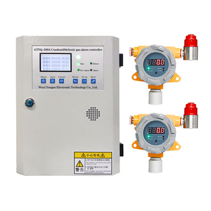 Bảng điều khiển khí cố định Bộ điều khiển phát hiện khí treo tường với van ngắt 8 kênh báo động Bảng điều khiển Máy dò khí - Product Image 6