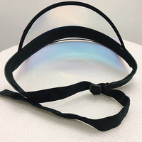 Pare-soleil de qualité laser en plastique de protection UV Chapeau adulte transparent Tornasol Protect Pvc Beach Pare-soleil Cap