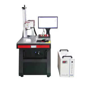 UV Raycus 20W 30W 50W fiber laser marking machine, big scale laser marking machine