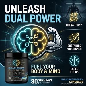 Poudre pré-entraînement avec caféine, bêta-alanine et <span class=keywords><strong>L</strong></span>-citrulline pour une énergie explosive, une concentration extrême et un maximum de gainage musculaire - Product Image 2