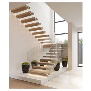 Prima Durable Electric Stair Climber Aluminium Straight Lift für Haus und Wohnung mit Glas geländer für Treppen - Product Image 3