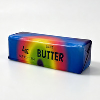 Jouet sensoriel anti-stress en forme de beurre en PU avec logo personnalisé, motif fraise, doux, à presser, en forme de pain, jouet sensoriel pour soulager le stress