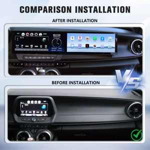Radio para Auto Viknav con Pantalla Táctil Dual para Chevrolet Camaro 2016-2018, Reproductor Multimedia, Android Auto, Navegación GPS, Carplay Inalámbrico - Product Image 2