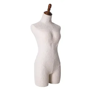 80FR-1W yarım vücut konfeksiyon terziler terzi kadın yumuşak göğüs manken elbise formu
