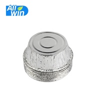 ALLWIN-TR72 Fast Food Einweg Aluminium Back folie Tassen schwere Zinn Eierkuchen Form Muffin Tasse Backform
