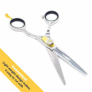 Ciseaux de coiffure Inoue Kazaki 6 pouces, ciseaux plats en acier inoxydable, pointe acérée, manche long professionnel, queue dorée - Product Image 2