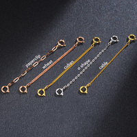 Trombone de blé en or massif 18 carats, rose, blanc, jaune, double fermoir à ressort, rallonge de chaîne