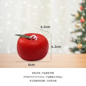 Vela Aromática de Manzana Angju Verde Roja, 4-12 Horas de Duración, Velas Decorativas para Regalo de Cumpleaños - Product Image 3