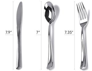 Ensemble d'<span class=keywords><strong>assiettes</strong></span> à dîner <span class=keywords><strong>jetables</strong></span>, <span class=keywords><strong>100</strong></span> pièces, 10.25 pouces, vaisselle en <span class=keywords><strong>plastique</strong></span>, couleur argent/or Rose/or - Product Image 5