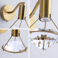Lumière luxe entrée chambre applique murale chevet petit lustre créatif salon fond mur allée applique