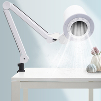 Lampe sans ombre et aspirateur de poussière 2-en-1 professionnel pour salon de manucure et pédicure, marque privée OEM