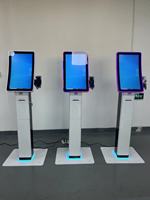 Kiosque de paiement automatique à écran tactile pour restaurant, 21,5/24 pouces, avec SDK, sur pied, impression intégrée, commande automatique