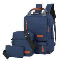 Nouveau design 2025 – Sac à dos scolaire 3-en-1 avec chargement USB pour ordinateur portable – Vente en gros à prix d'usine – Ensemble sac à dos pour ordinateur portable