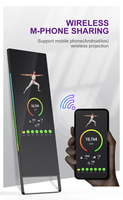 Espejo de entrenamiento inteligente 3D Virtual para gimnasio en casa, pantalla táctil inteligente de 32 y 43 pulgadas, para ejercicio, interactivo