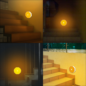 360 °   Lampe à détecteur de mouvement automatique, lumière LED à intensité variable, rechargeable, magnétique, pour la nuit, murale, pour armoire de cuisine - Product Image 6