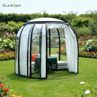 Nouveau design de maison dôme en polycarbonate personnalisée prix bon marché tente de gazebo à bulles transparente véranda en forme de dôme de jardin