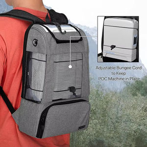 Mochila Unisex Portátil de Malla Gris, Paneles de Poliéster Impermeables, con Cordón, Transpirable, para Viajes, Capacidad de 20-35L - Product Image 3