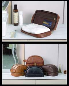 Customised High Quality Vintage PU Cosmetic <b>Wash</b> <b>Bag</b> for <b>Women</b> Multi-Functional <b>Wash</b> <b>Bag</b> for Beauty Essentials - Product Image 6