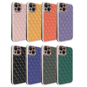 เคสโทรศัพท์มือถือหนัง PU หลายสีคุณภาพสูงแบรนด์หรูกันกระแทกเต็มรูปแบบสำหรับ13/14 Pro max/plus - Product Image 5