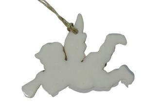 Logo personnalisé en forme de cloche, coupe en résine blanche, article suspendu de noël, décoration de maison Unique, Collection d'articles de créateur - Product Image 6