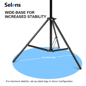 Supporto <span class=keywords><strong>per</strong></span> Sfondo Fotografico Selens 150x200cm Tipo T in Metallo e PVC, Stand Portatile con Barra Trasversale - Product Image 6