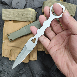 มีดดาบเหล็ก 4Cr13 สำหรับเอาตัวรอดกลางแจ้ง, มีดใบตายแบบฟูลแทงที่ดีที่สุดในโลก, มีดฉุกเฉินสำหรับปีนเขาและหั่นเนื้อ - Product Image 5