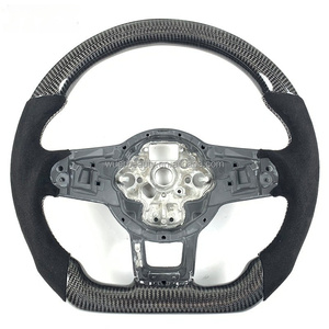 Volant en fibre de carbone au <span class=keywords><strong>prix</strong></span> d'usine pour Volkswagen <span class=keywords><strong>Golf</strong></span> MK7 GTI GTD <span class=keywords><strong>GTE</strong></span> R Polo GTI Tiguan Passat - Product Image 3