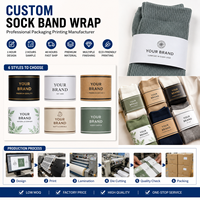 Kemasan Kaos Kaki Kertas Kraft Grosir dengan Logo Custom
