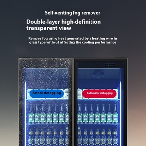 خزانة عرض المشروبات للسوبر ماركت ذات سعة كبيرة، معدات تبريد تجارية، رف معدني متعدد الأبواب للبيرة والنبيذ - Product Image 5