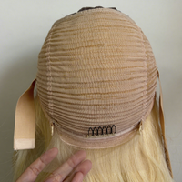 Perruque Lace Front Glueless Blond Platine 613, Dentelle Suisse HD Transparente 13x6, Densité 180%, Cheveux Humains Vierges Bruts Pré-Pluckés