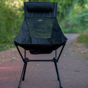 Chaise de plage pliable légère avec dossier haut inclinable en aluminium pour le camping et les parcs, avec sac de transport - Product Image 1