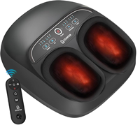 Masajeador Eléctrico Automático para Pies y Piernas con Cable, Control Remoto Inalámbrico y Bolsa de Aire Envolvente Completa