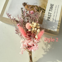 Pendaison de crémaillère décor à la maison cadeaux d'anniversaire Boho Mini fleur sèche Rose Bouquets pour Bouquet de boîte aux lettres