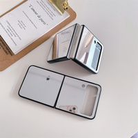 Moskado — coque de téléphone portable miroir, étui résistant aux chocs pour samsung galaxy z flip 3, nouvelle collection