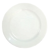 Vaisselle de restaurant incassable, assiette de chargement ronde blanche en mélamine de 11 pouces, vente en gros