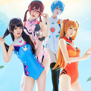 Maillot de bain une pièce EVA, costume de cosplay pour jeu de rôle anime, été 2024, matière polyester avec étiquette - Product Image 1