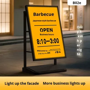 Support d'affichage LED extérieur résistant au vent avec base à eau pour la publicité sur trottoir - Product Image 5