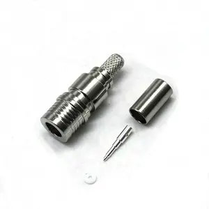 QMA male straight crimp type connector for RG58 coaxial Cable