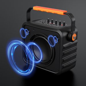 OEM 120W Home & Computer Portable for Speaker With <b>Wireless</b> <b>Microphone</b> RGB LED Lighting and Party Home Sound System Spea - Product Image 2