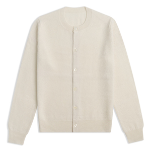 Townkana 100% cárdigan clásico de <span class=keywords><strong>lana</strong></span> suéter de <span class=keywords><strong>lana</strong></span> con botones de punto de cuello redondo informal para <span class=keywords><strong>mujer</strong></span> - Product Image 1